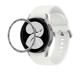 Strap-it Samsung Galaxy Watch 4 44mm lunette temps (argent)