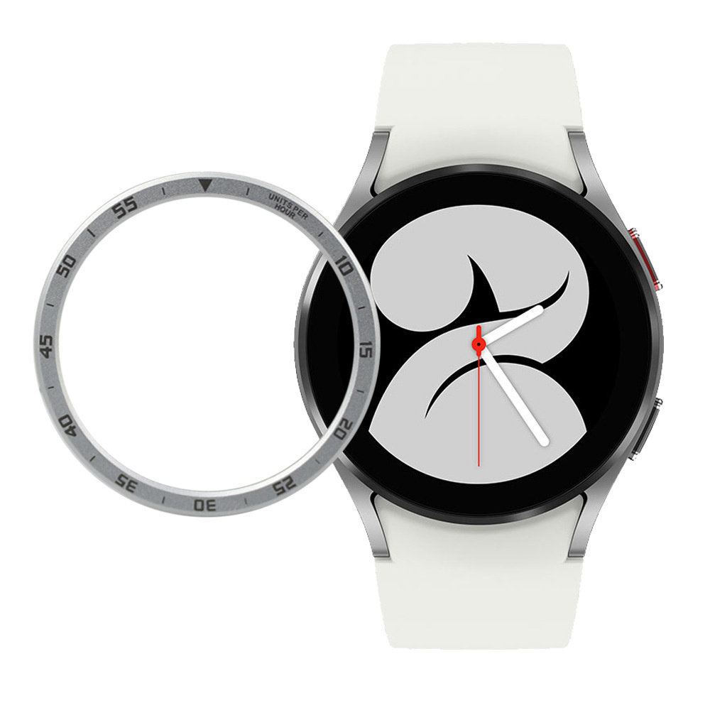 Strap-it Strap-it Samsung Galaxy Watch 4 44mm lunette temps (argent)