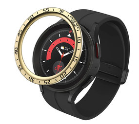 Strap-it Samsung Galaxy Watch 5 Pro lunette temps (or retró)
