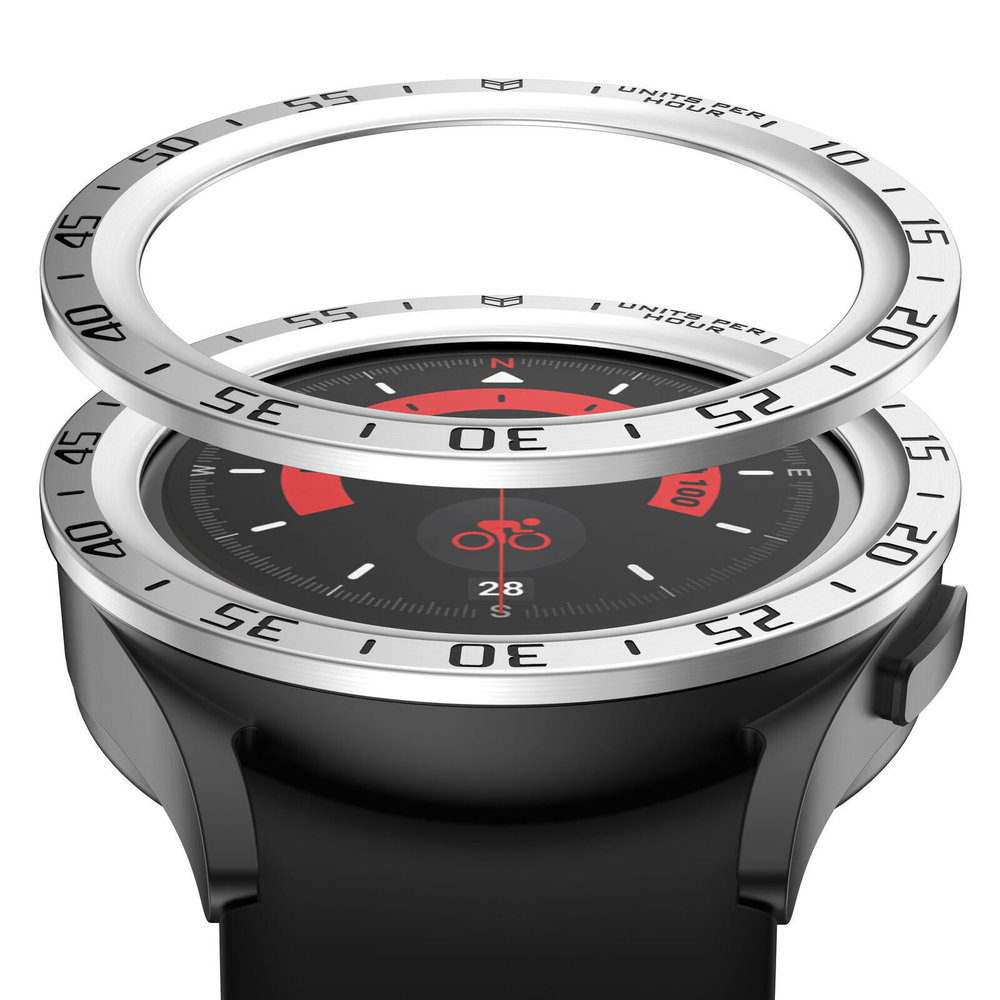 Strap-it Strap-it Samsung Galaxy Watch 5 Pro lunette temps (argent)