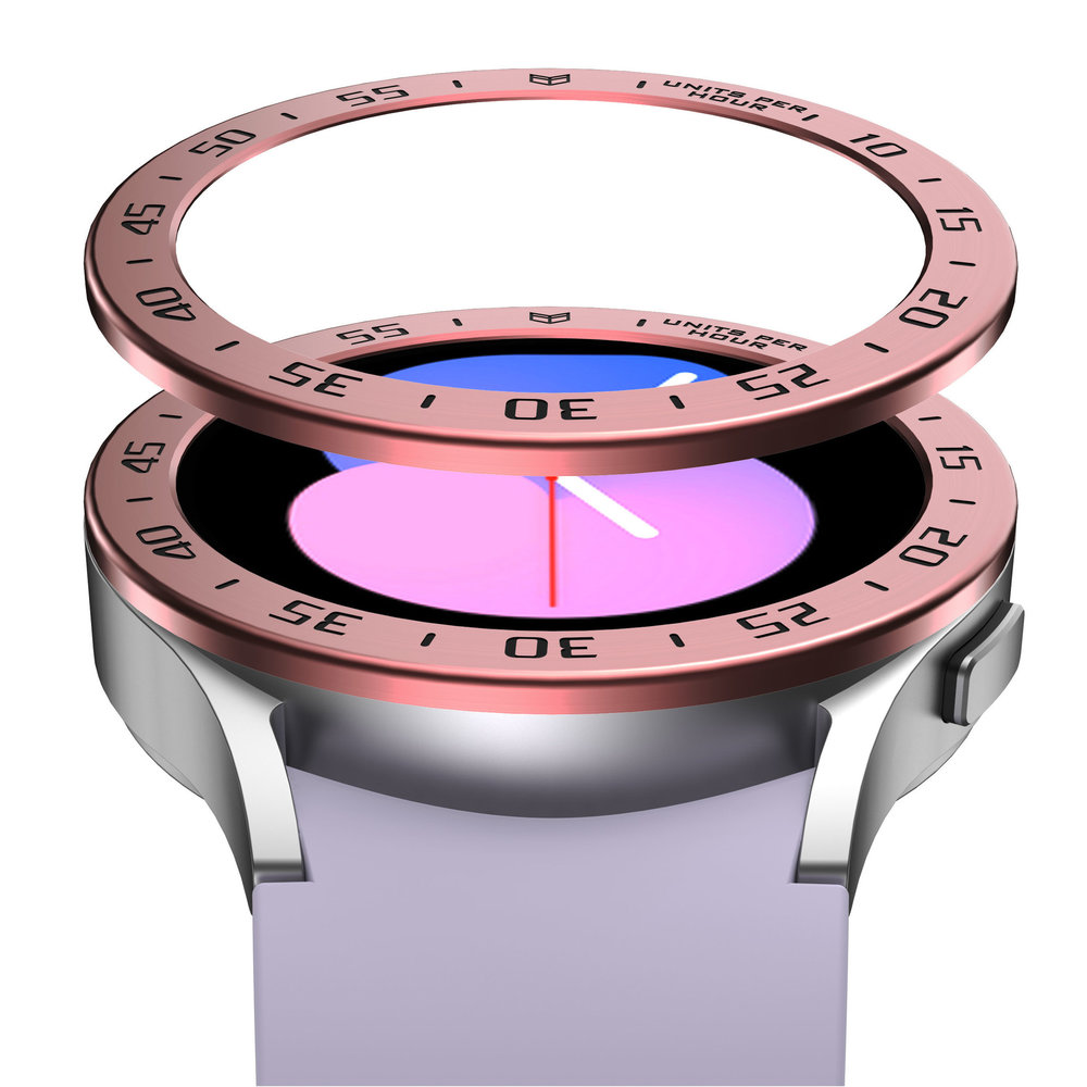 Strap-it Strap-it Samsung Galaxy Watch 5 40mm lunette temps (rose)