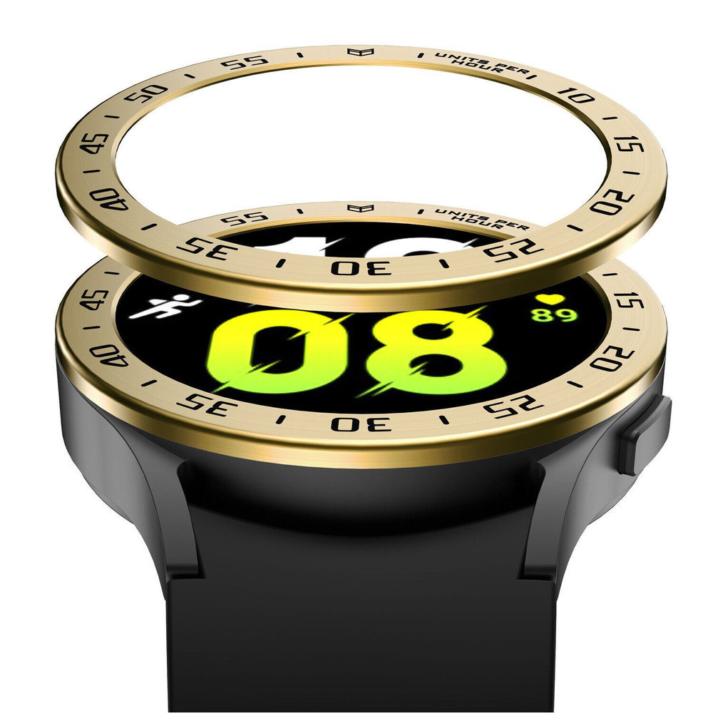 Strap-it Strap-it Samsung Galaxy Watch 5 44mm lunette temps (or rétro)