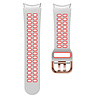 Strap-it Strap-it Bracelet sport carré Samsung Galaxy Watch 4 44mm (blanc/rouge) Strap-it Strap-it Bracelet sport carré Samsung Galaxy Watch 4 44mm (blanc/rouge)