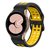 Strap-it Strap-it Bracelet sport carré Samsung Galaxy Watch 4 44mm (noir/jaune) Strap-it Strap-it Bracelet sport carré Samsung Galaxy Watch 4 44mm (noir/jaune)