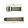 Strap-it Strap-it Bracelet sport carré Samsung Galaxy Watch 4 44mm (noir/jaune) Strap-it Strap-it Bracelet sport carré Samsung Galaxy Watch 4 44mm (noir/jaune)