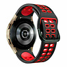 Strap-it Strap-it Bracelet sport carré Samsung Galaxy Watch 4 44mm (noir/rouge)