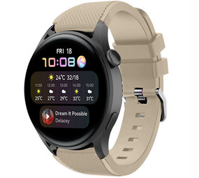 Strap-it Bracelet silicone Huawei Watch 3 (Pro) (beige)