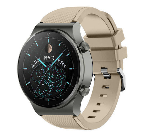 Strap-it Strap-it Bracelet silicone Huawei Watch GT 2 Pro (beige)