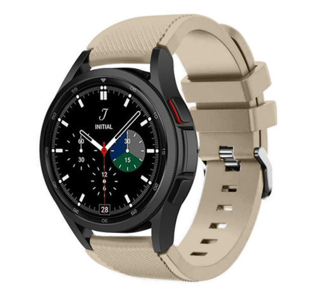 Strap-it Strap-it Bracelet silicone Samsung Galaxy Watch 4 Classic 46mm (beige)