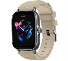 Strap-it Bracelet silicone Amazfit GTS 3 (beige)