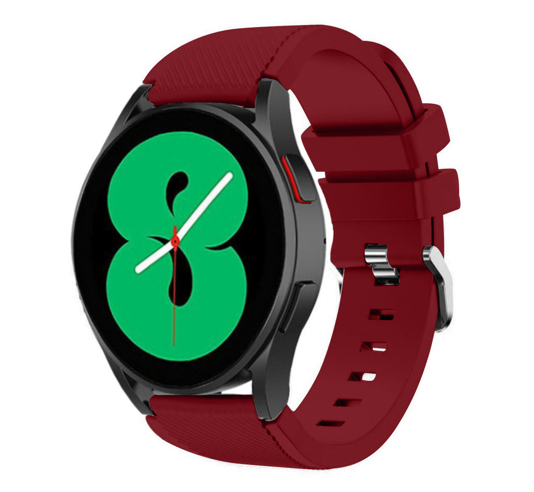 Strap-it Strap-it Bracelet silicone Samsung Galaxy Watch 4 44mm (bordeaux)