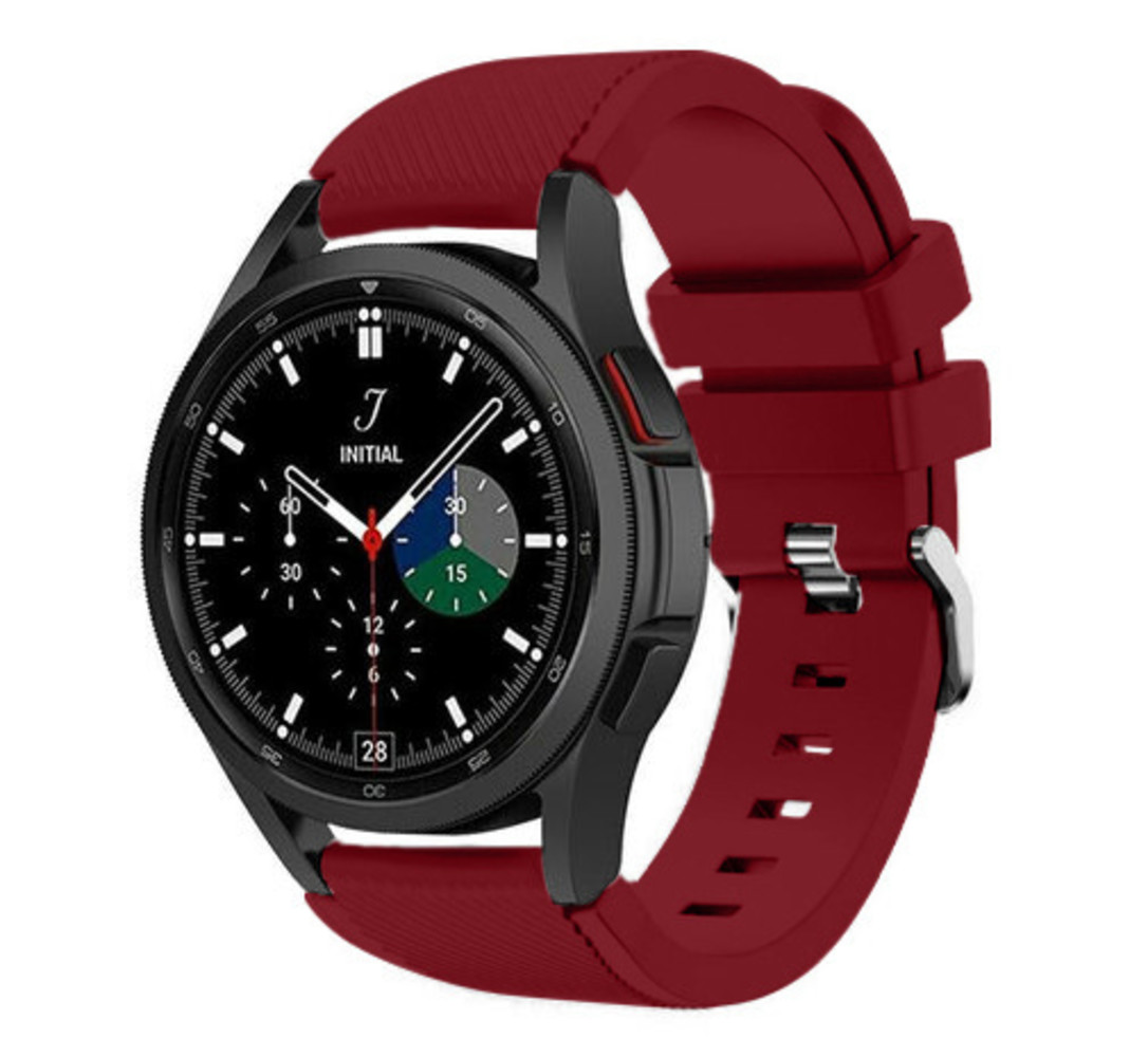 Strap-it Strap-it Bracelet silicone Samsung Galaxy Watch 4 Classic 46mm (bordeaux)