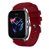 Strap-it Bracelet silicone Amazfit GTS 3 (bordeaux)