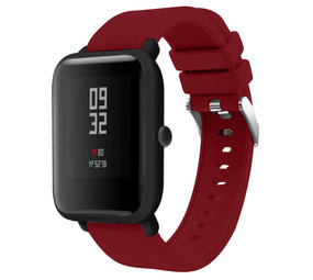 Strap-it Bracelet silicone Xiaomi Amazfit Bip (bordeaux)