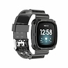 Strap-it Strap-it Bracelet cristal Fitbit Sense (noir transparent) Strap-it Strap-it Bracelet cristal Fitbit Sense (noir transparent)