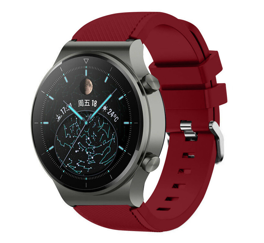 Strap-it Strap-it Bracelet silicone Huawei Watch GT 2 Pro (bordeaux)