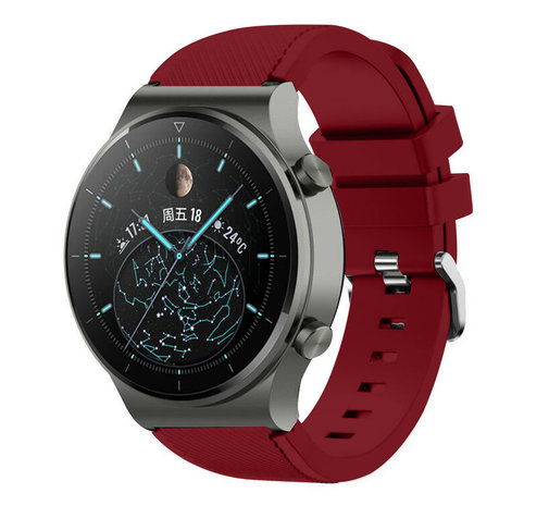 Strap-it Strap-it Bracelet silicone Huawei Watch GT 2 Pro (bordeaux)