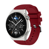 Strap-it Bracelet silicone Huawei Watch GT 3 Pro 46mm (bordeaux)