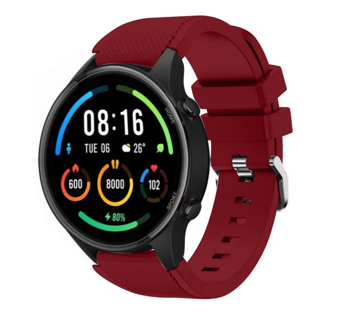 Strap-it Strap-it Bracelet silicone Xiaomi Mi Watch (bordeaux)
