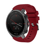 Strap-it Bracelet silicone Polar Grit X Pro (bordeaux)