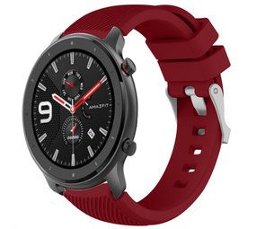 Strap-it Bracelet silicone Xiaomi Amazfit GTR (bordeaux)