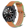 Strap-it Strap-it Bracelet cuir Samsung Galaxy Watch 3 45mm (marron-vert) Strap-it Strap-it Bracelet cuir Samsung Galaxy Watch 3 45mm (marron-vert)