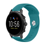 Strap-it Bracelet sport Fossil Gen 5 (vert-bleu)