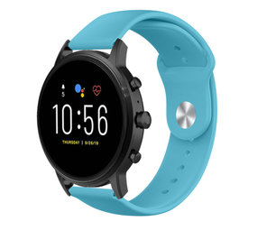 Strap-it Bracelet sport Fossil Gen 5 (bleu clair)