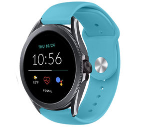 Strap-it Bracelet sport Fossil Gen 5e 44mm (bleu clair)
