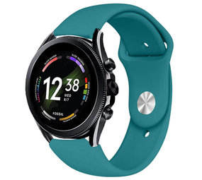 Strap-it Bracelet sport Fossil Gen 6 44mm (vert-bleu)