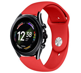 Strap-it Bracelet sport Fossil Gen 6 44mm (rouge)