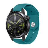 Strap-it Bracelet sport Huawei Watch GT 3 46mm (bleu pétrole) Strap-it Bracelet sport Huawei Watch GT 3 46mm (bleu pétrole)