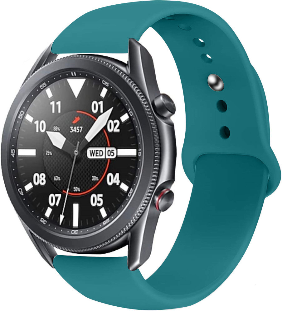 Strap-it Strap-it Bracelet sport Samsung Galaxy Watch 3 45mm (vert-bleu) Strap-it Strap-it Bracelet sport Samsung Galaxy Watch 3 45mm (vert-bleu)