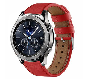 Strap-it Bracelet cuir Samsung Gear S3 (rouge)