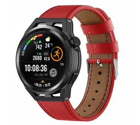 Strap-it Bracelet cuir Huawei Watch GT Runner (rouge)