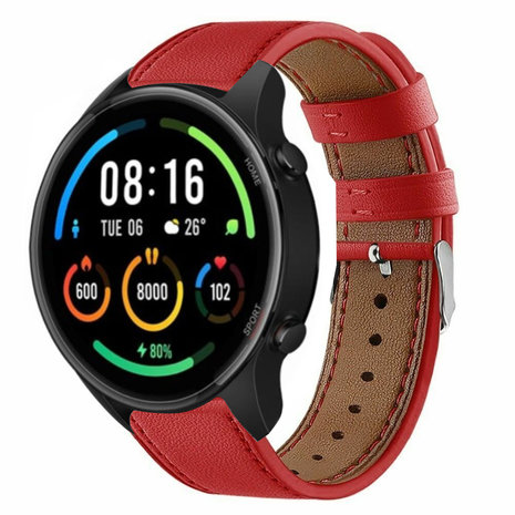 Strap-it Strap-it Bracelet cuir Xiaomi Mi Watch (rouge) Strap-it Strap-it Bracelet cuir Xiaomi Mi Watch (rouge)