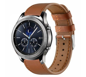 Strap-it Bracelet cuir Samsung Gear S3 (serré marron)