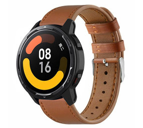 Strap-it Bracelet cuir Xiaomi Watch S1 (marron serré)