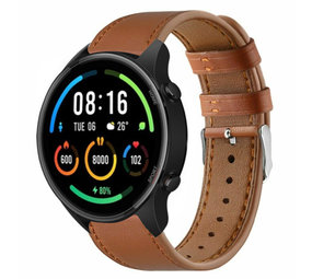 Strap-it Bracelet cuir Xiaomi Mi Watch (marron serré)