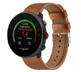 Strap-it Bracelet cuir Polar Vantage M (serré marron)