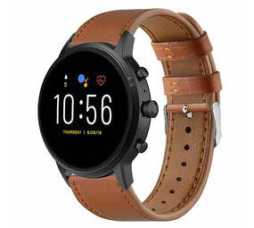 Strap-it Bracelet cuir Fossil Gen 5 (serré marron)