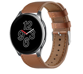Strap-it Bracelet cuir OnePlus Watch (serré marron)