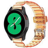 Strap-it Bracelet cristal Samsung Galaxy Watch 4 44mm (orange transparent)