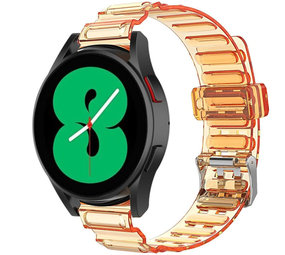 Strap-it Bracelet cristal Samsung Galaxy Watch 4 44mm (orange transparent)