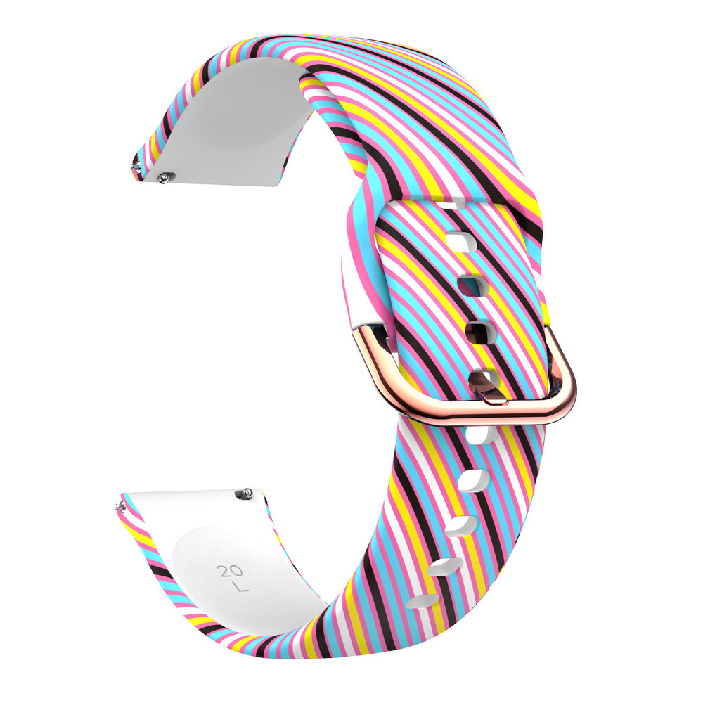 Strap-it Strap-it Bracelet Silly Stripes Samsung Galaxy Watch 4 Classic 46mm