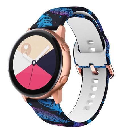 Strap-it Strap-it Bracelet Funky Feather Samsung Galaxy Watch Active