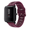 Strap-it Strap-it Bracelet silicone à motifs Xiaomi Amazfit Bip (bordeaux) Strap-it Strap-it Bracelet silicone à motifs Xiaomi Amazfit Bip (bordeaux)