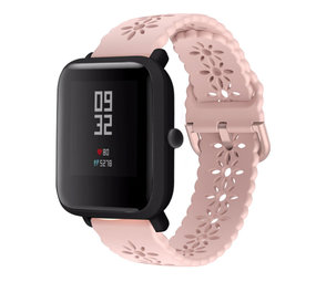 Strap-it Bracelet silicone à motifs Xiaomi Amazfit Bip (rose)