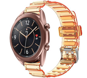 Strap-it Bracelet cristal Samsung Galaxy Watch 3 41mm (orange transparent) Strap-it Bracelet cristal Samsung Galaxy Watch 3 41mm (orange transparent)
