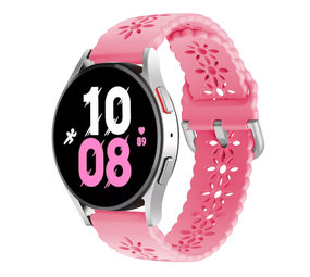 Strap-it Bracelet silicone à motifs Samsung Galaxy Watch 5 44mm (rose vif)